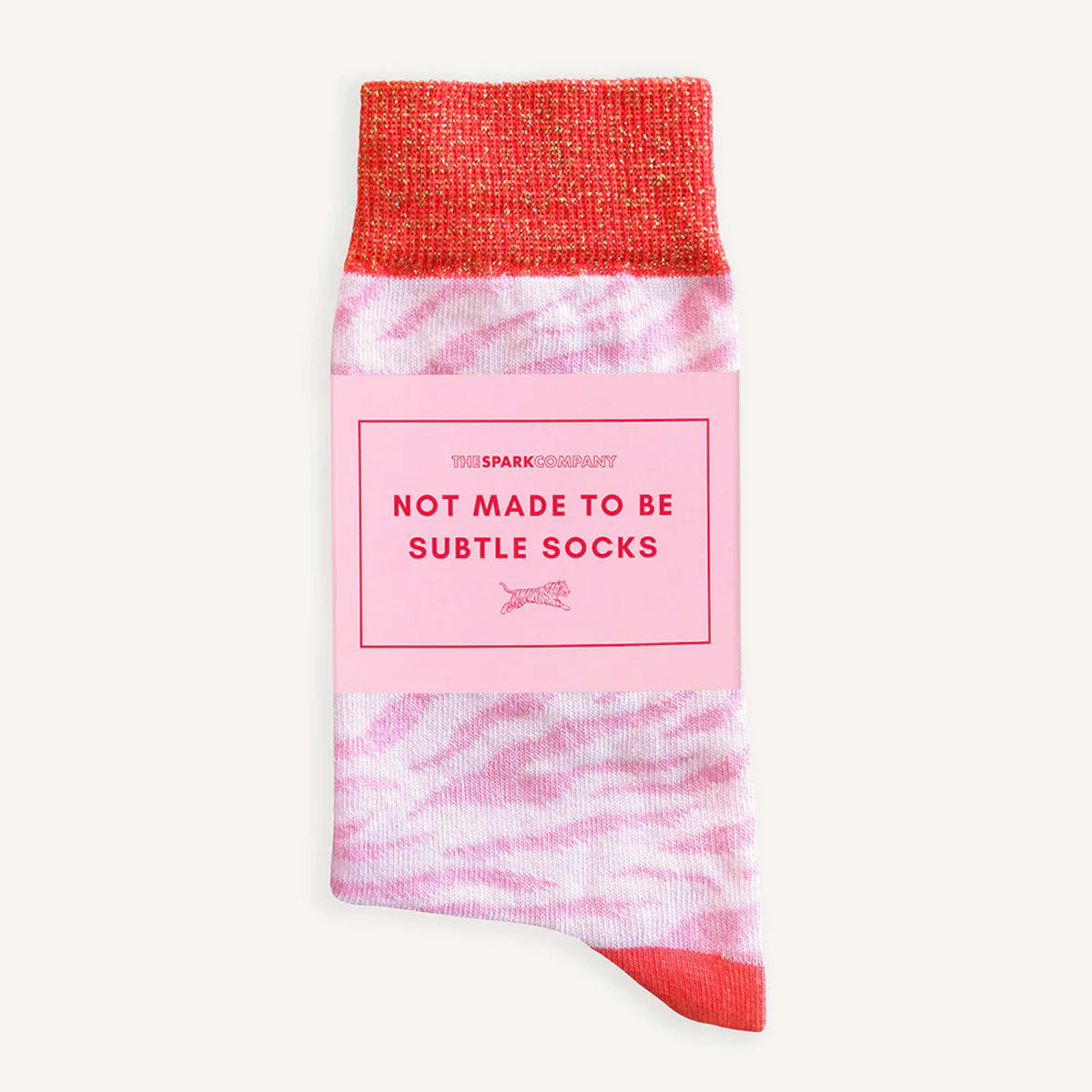 Not Made To Be Subtle Glitter Socks-Feminist Apparel, Feminist Clothing, Feminist Socks-The Spark Company