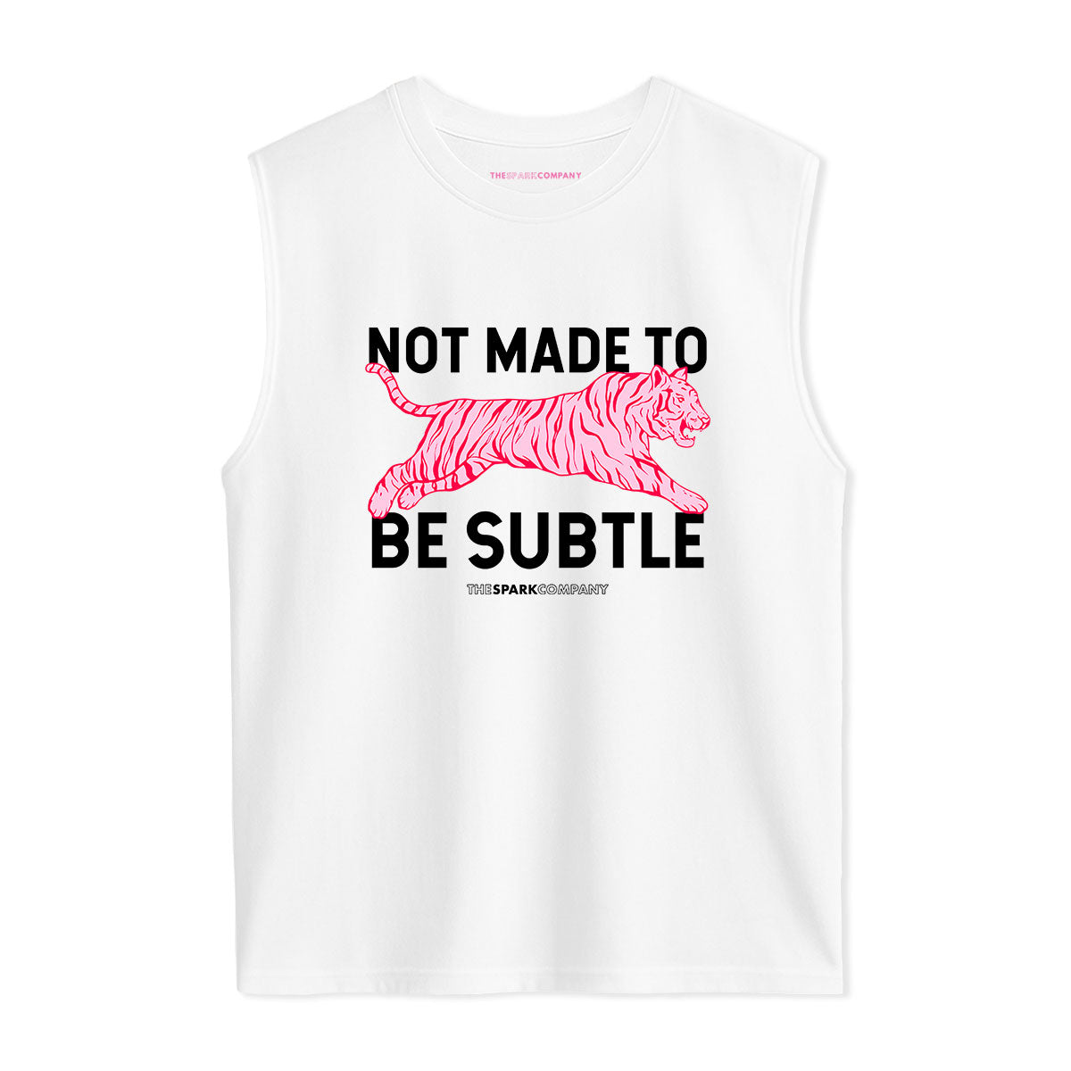 Not Made To Be Subtle Sleeveless T-Shirt-Feminist Apparel, Feminist Clothing, Feminist Sleeveless T Shirt, EP01S-The Spark Company
