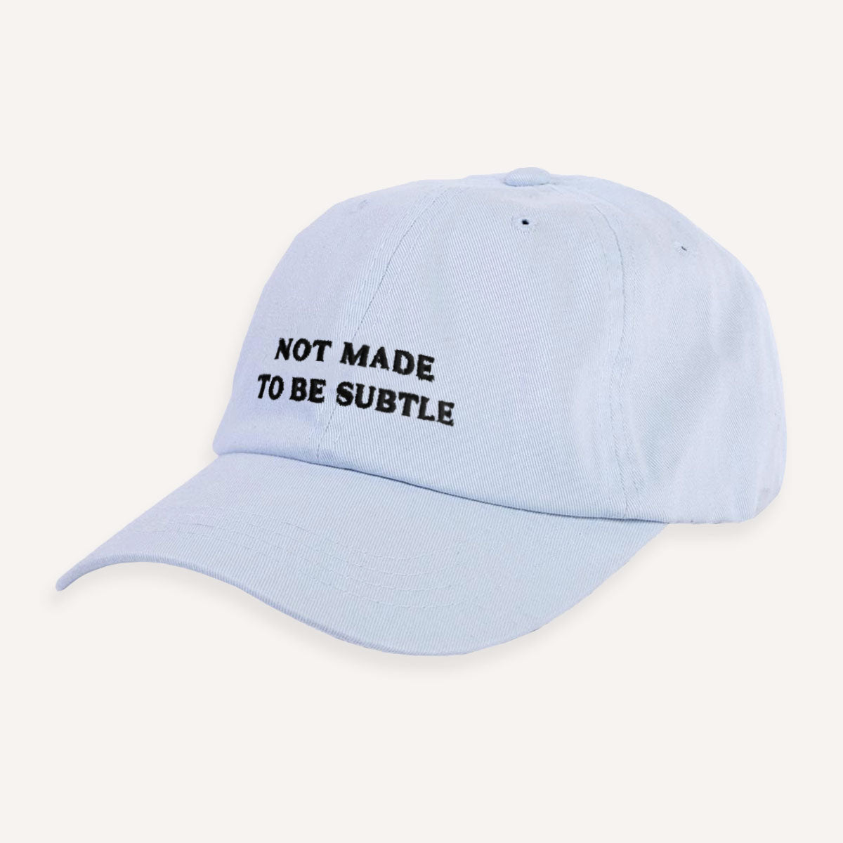 Not Made To Be Subtle Slogan Cap-Feminist Apparel, Feminist Gift, Slogan Cap, BC653-The Spark Company
