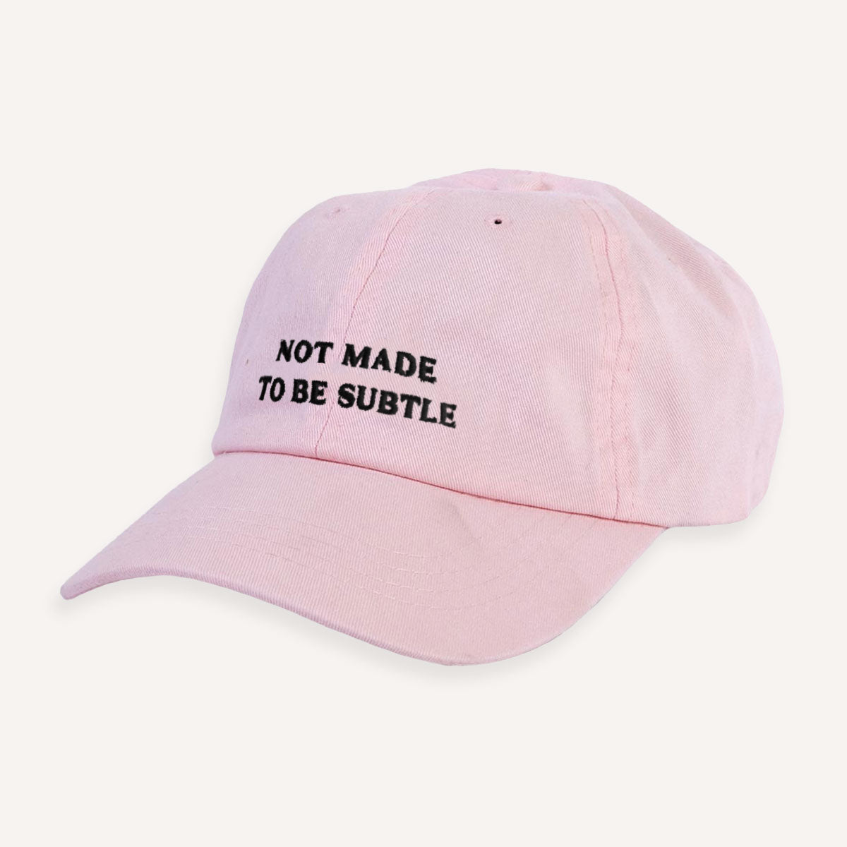 Not Made To Be Subtle Slogan Cap-Feminist Apparel, Feminist Gift, Slogan Cap, BC653-The Spark Company