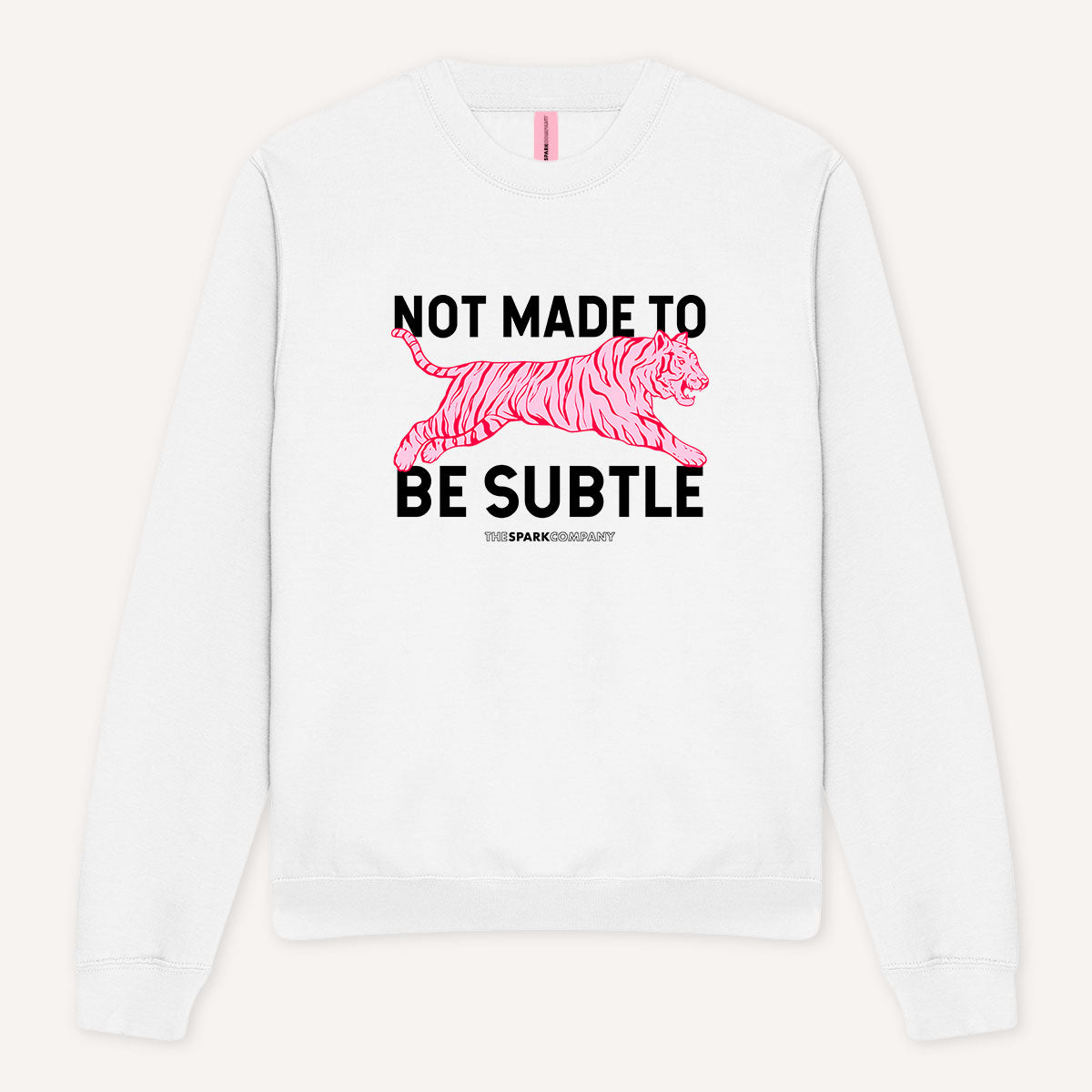 Not Made To Be Subtle Sweatshirt-Feminist Apparel, Feminist Clothing, Feminist Sweatshirt, JH030-The Spark Company