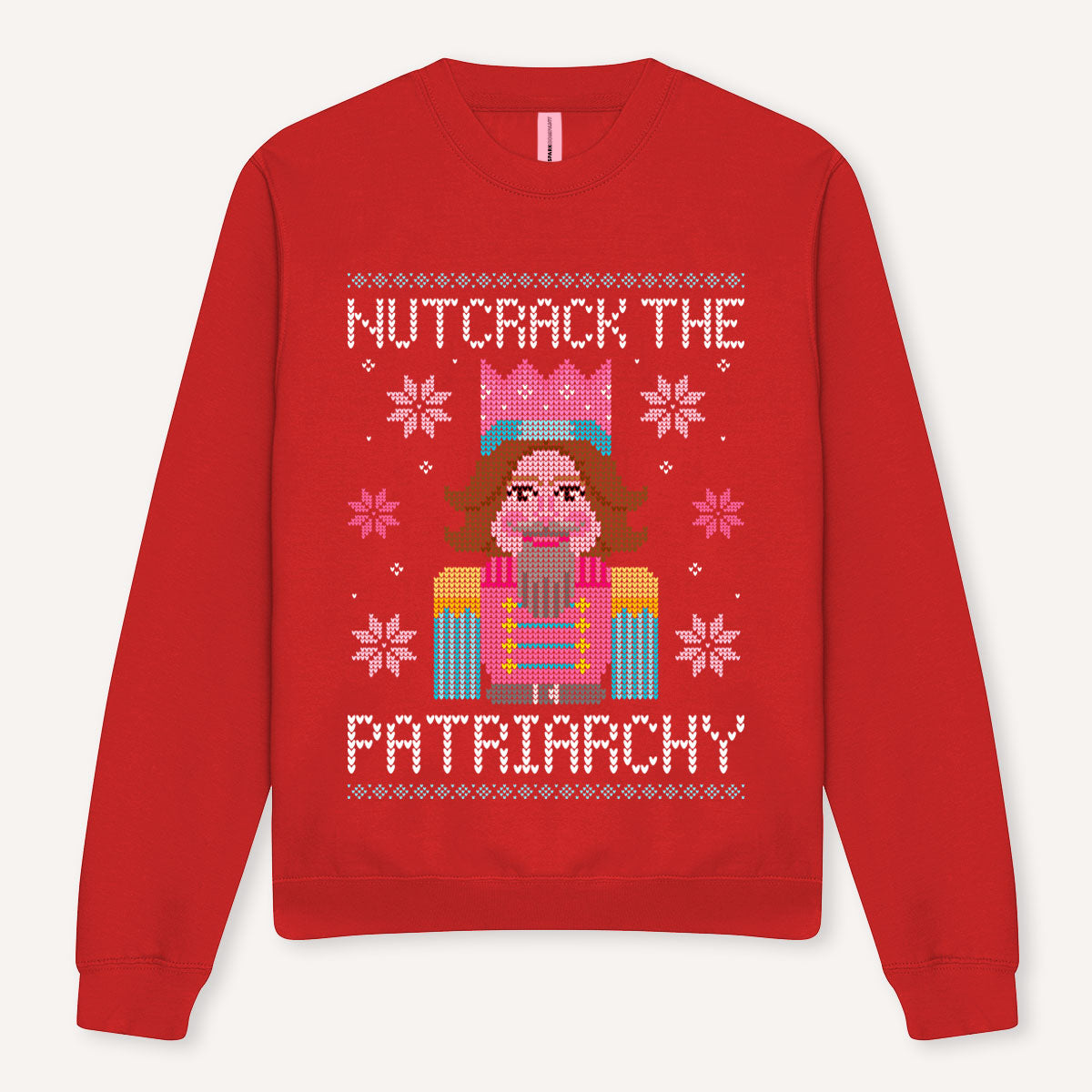 Nutcrack The Patriarchy Ugly Christmas Jumper-Feminist Apparel, Feminist Clothing, Feminist Sweatshirt, JH030-The Spark Company