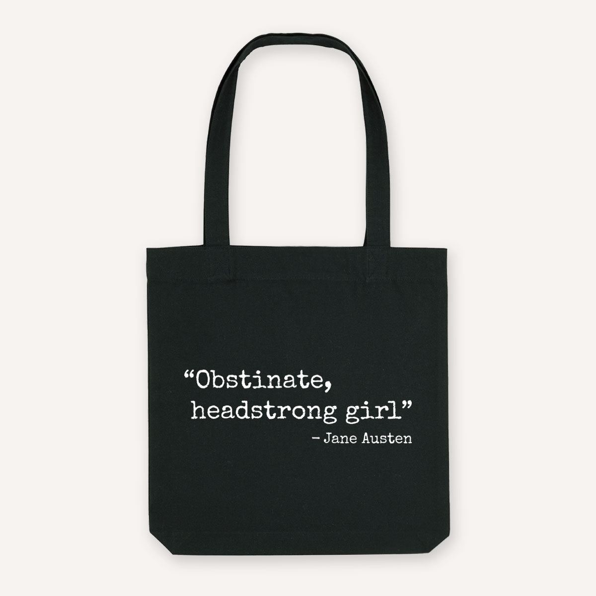 Obstinate Headstrong Girl Strong As Hell Tote Bag-Feminist Apparel, Feminist Gift, Feminist Tote Bag-The Spark Company
