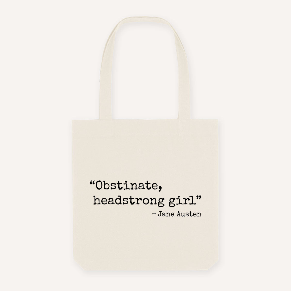 Obstinate Headstrong Girl Strong As Hell Tote Bag-Feminist Apparel, Feminist Gift, Feminist Tote Bag-The Spark Company