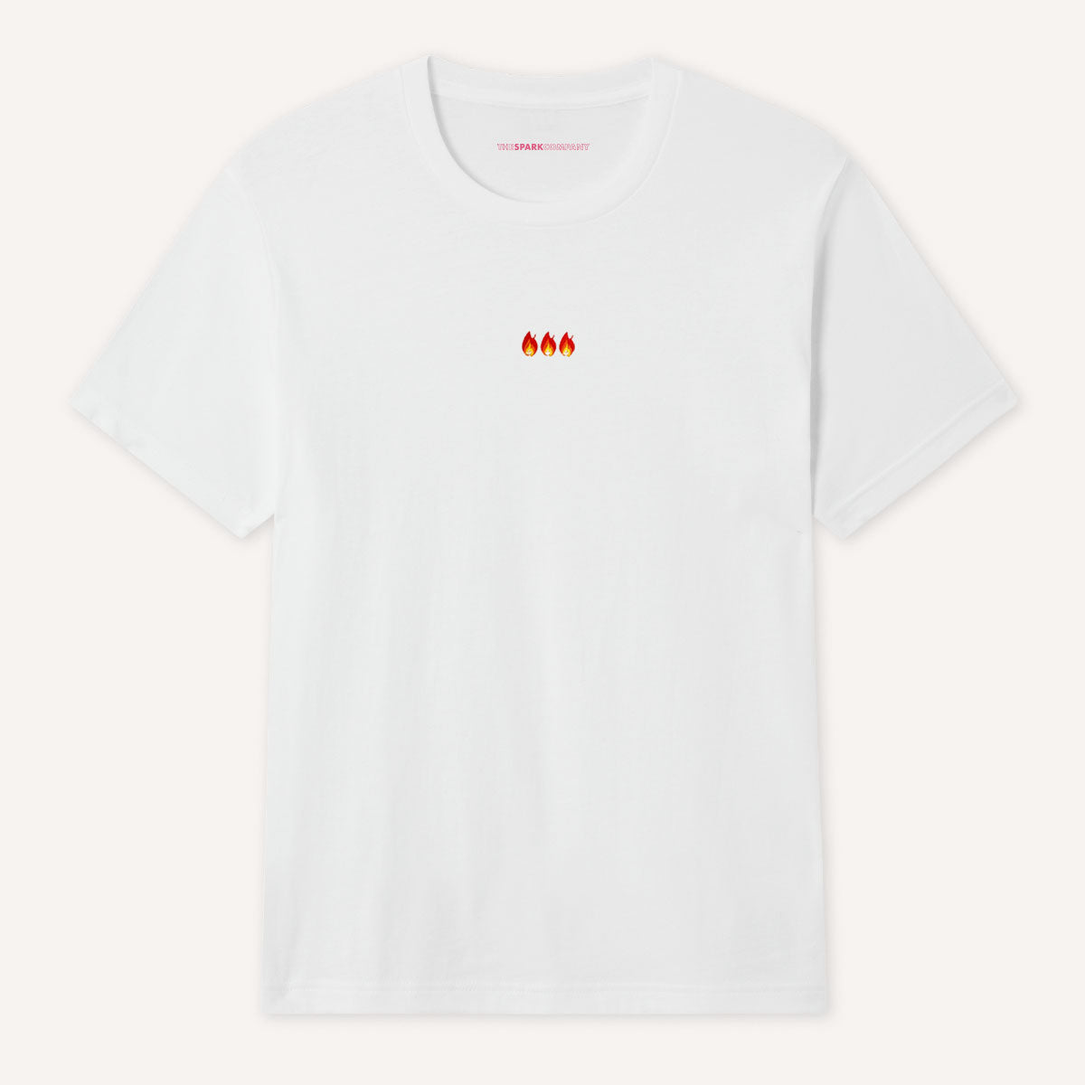 On Fire Embroidered T-Shirt-Feminist Apparel, Feminist Clothing, Feminist T Shirt-The Spark Company