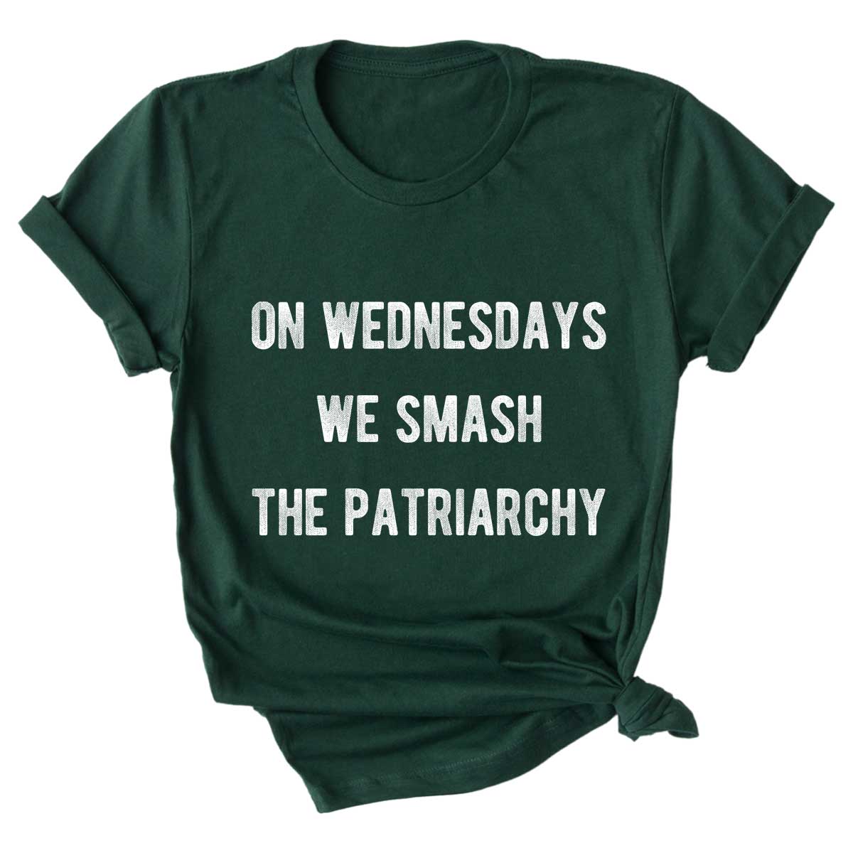 On Wednesdays We Smash The Patriarchy T-Shirt-Feminist Apparel, Feminist Clothing, Feminist T Shirt-The Spark Company