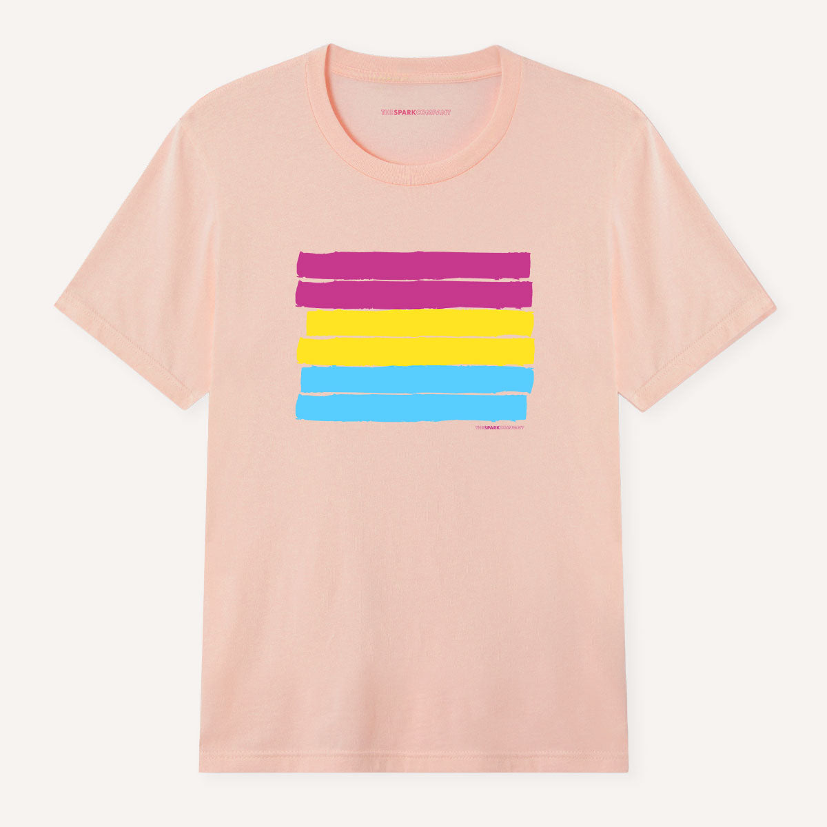 Pansexual Flag T-Shirt-LGBT Apparel, LGBT Clothing, LGBT T Shirt, BC3001-The Spark Company