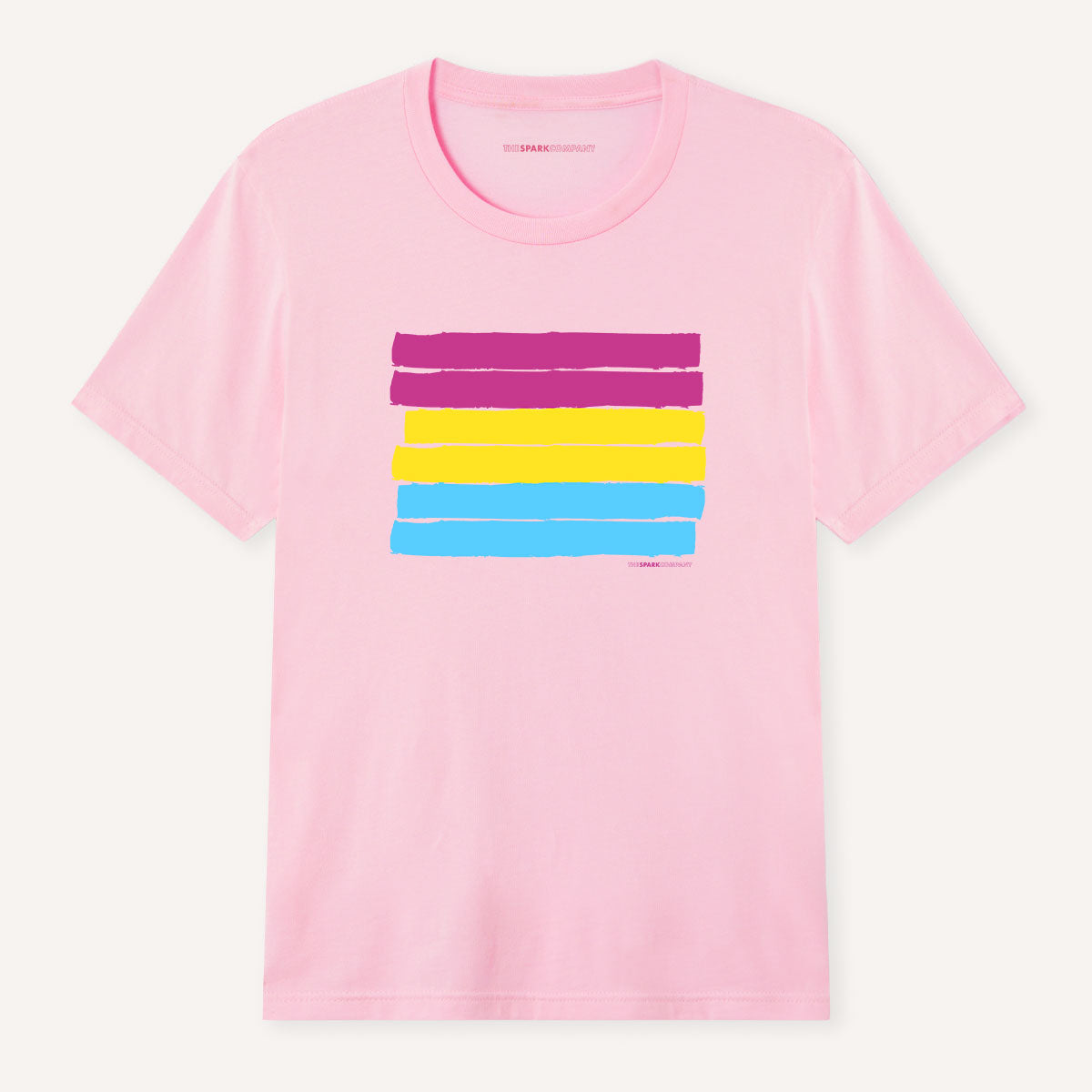 Pansexual Flag T-Shirt-LGBT Apparel, LGBT Clothing, LGBT T Shirt, BC3001-The Spark Company