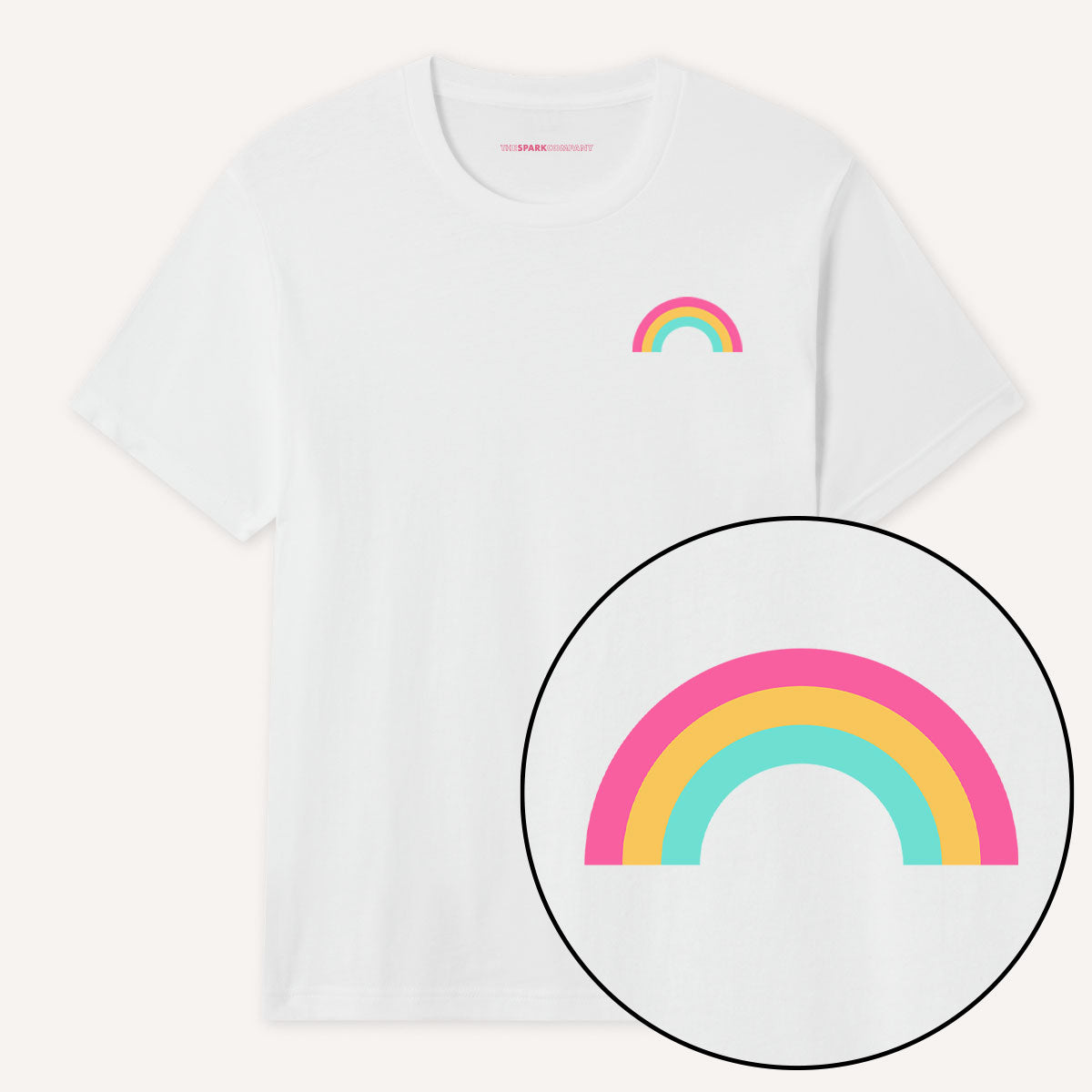 Pastel Pride Rainbow T-Shirt-LGBT Apparel, LGBT Clothing, LGBT T Shirt, BC3001-The Spark Company