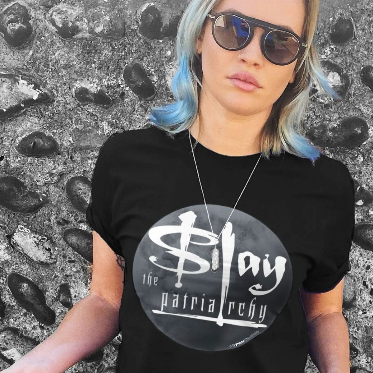 Patriarchy Slayer T-Shirt-Feminist Apparel, Feminist Clothing, Feminist T Shirt, BC3001-The Spark Company