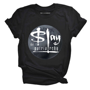 Patriarchy Slayer T-Shirt-Feminist Apparel, Feminist Clothing, Feminist T Shirt, BC3001-The Spark Company