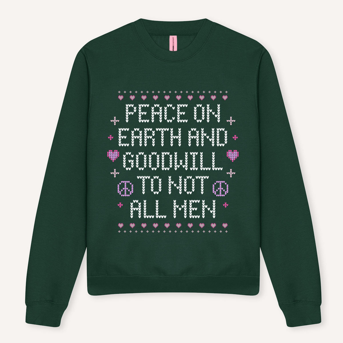 Peace On Earth Ugly Christmas Jumper-Feminist Apparel, Feminist Clothing, Feminist Sweatshirt, JH030-The Spark Company