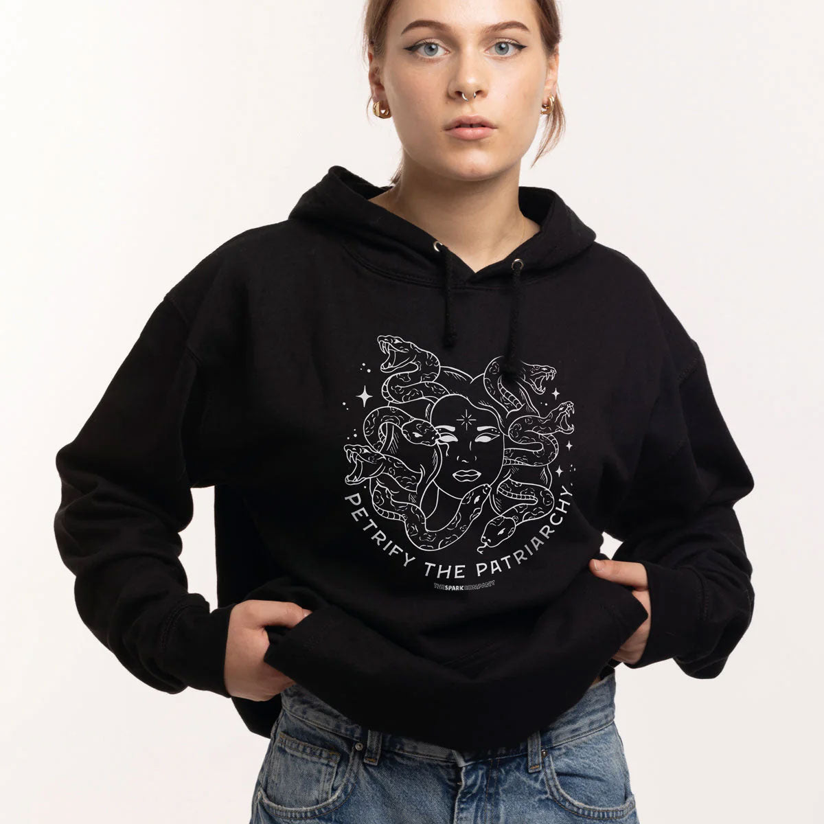 Petrify The Patriarchy Hoodie-Feminist Apparel, Feminist Clothing, Feminist Hoodie, JH001-The Spark Company