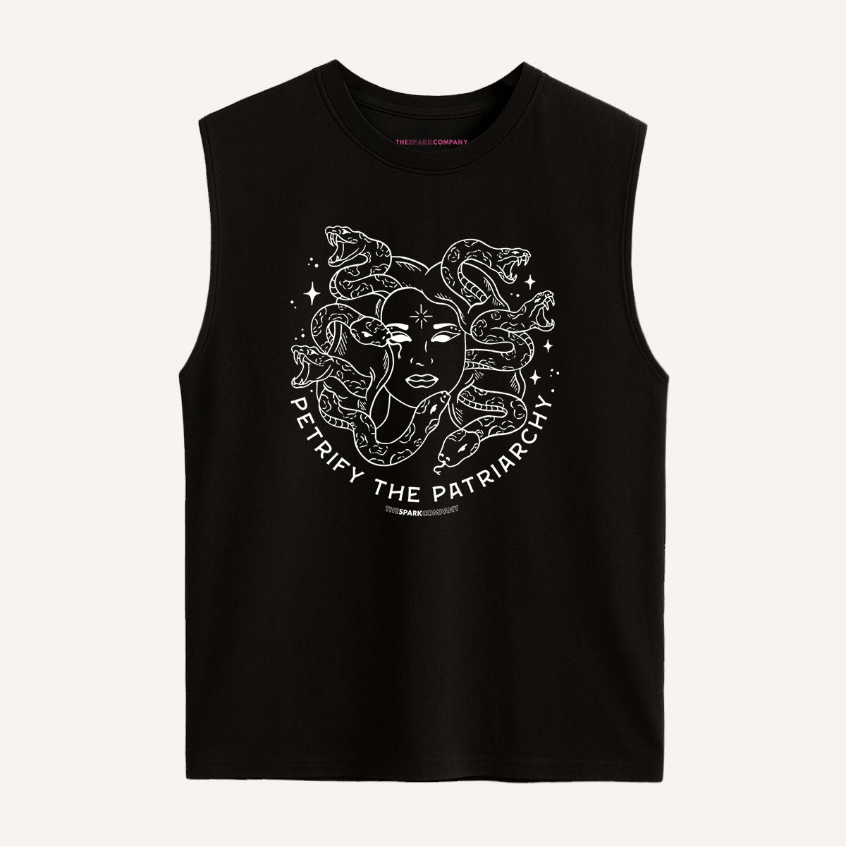 Petrify The Patriarchy Sleeveless T-Shirt-Feminist Apparel, Feminist Clothing, Feminist Sleeveless T Shirt, EP01S-The Spark Company