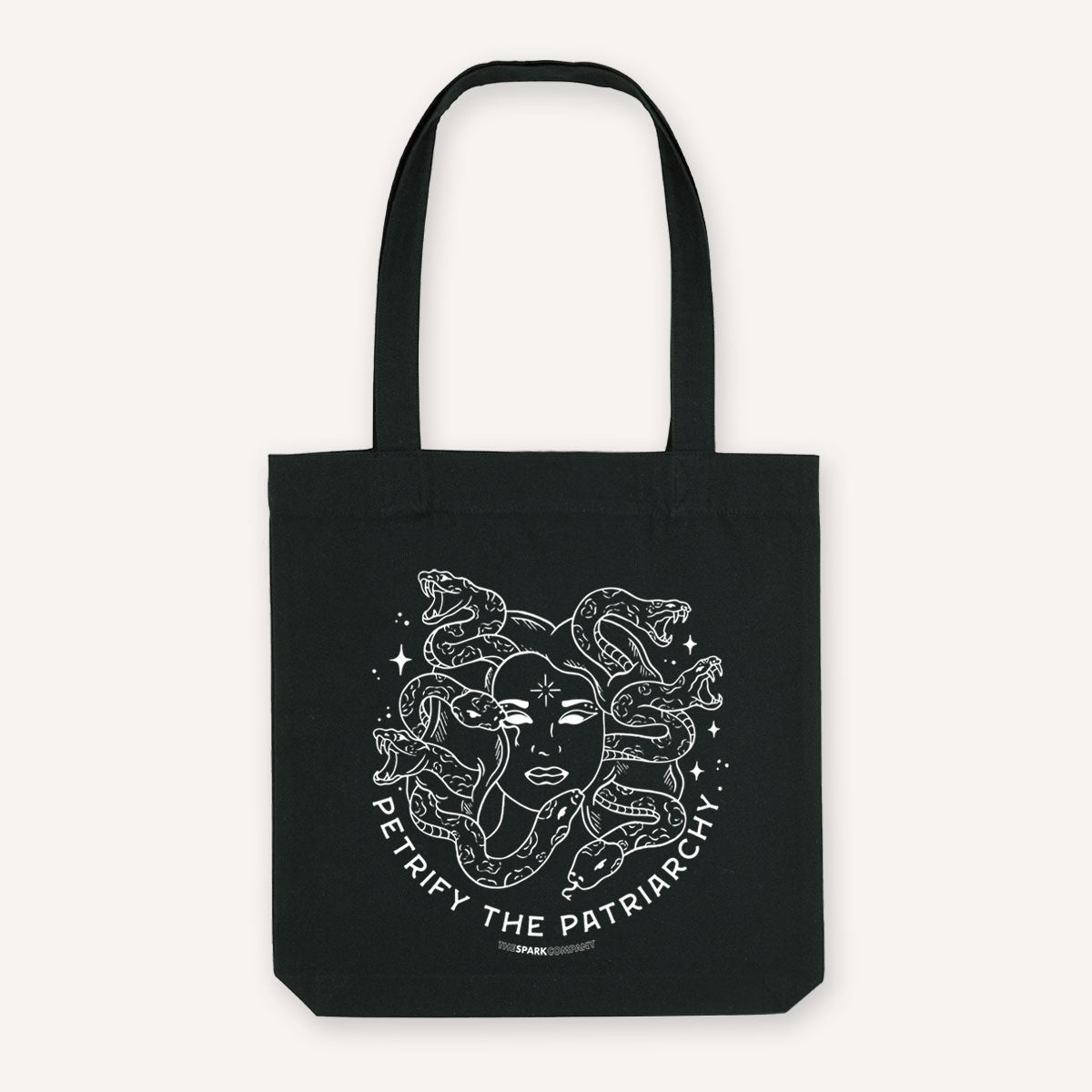 Petrify The Patriarchy Strong As Hell Tote Bag-Feminist Apparel, Feminist Gift, Feminist Tote Bag-The Spark Company
