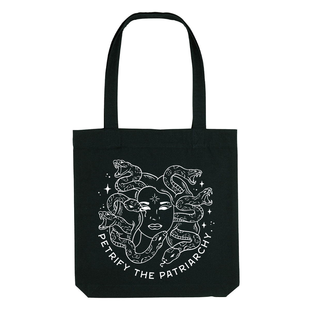 Petrify The Patriarchy Strong As Hell Tote Bag-Feminist Apparel, Feminist Gift, Feminist Tote Bag-The Spark Company