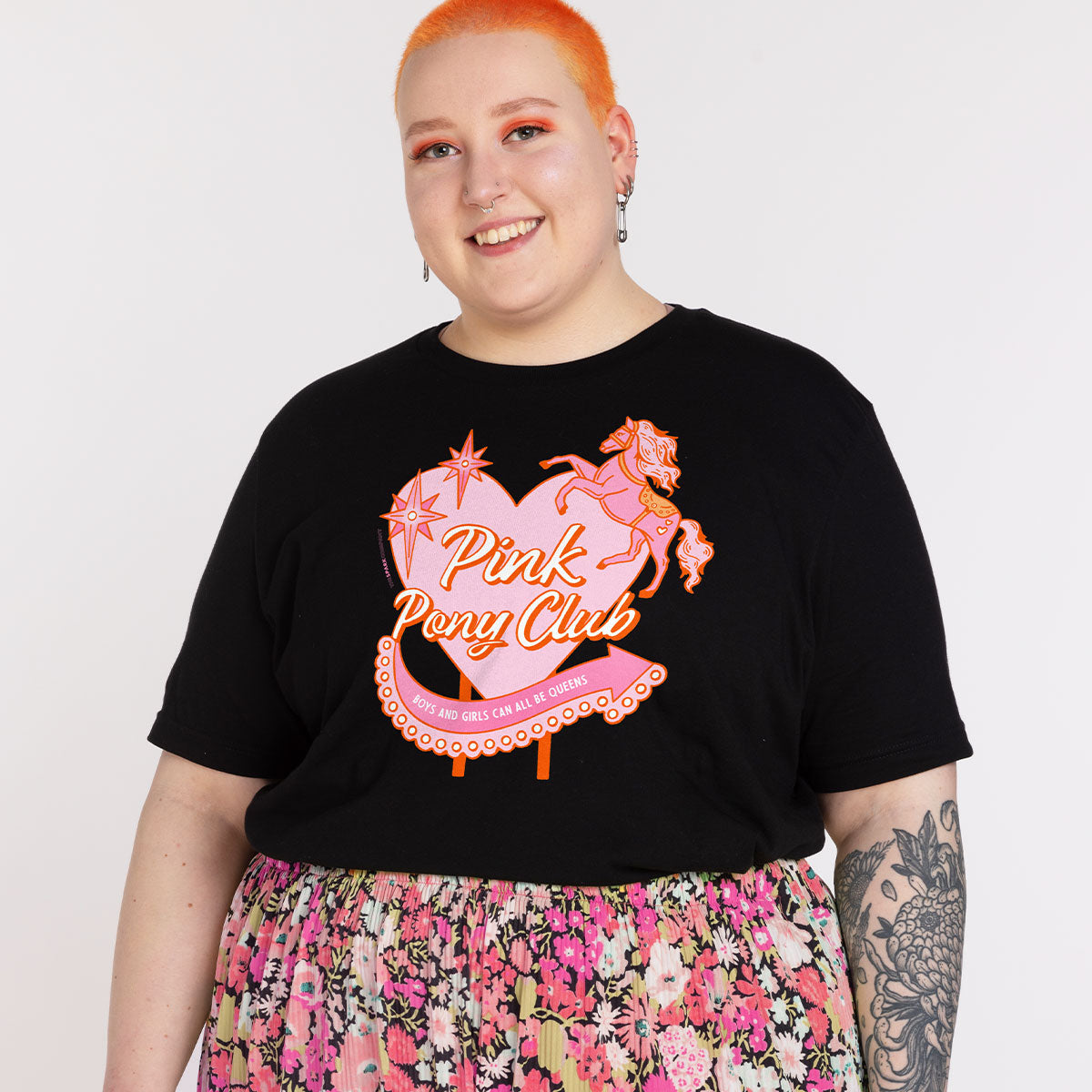 Pink Pony Club T-Shirt-Feminist Apparel, Feminist Clothing, Feminist T Shirt, BC3001-The Spark Company