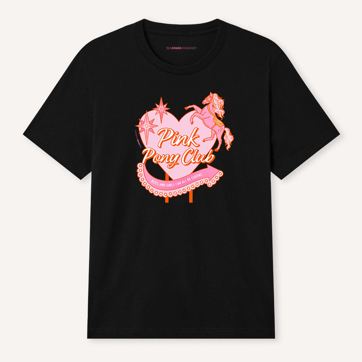Pink Pony Club T-Shirt-Feminist Apparel, Feminist Clothing, Feminist T Shirt, BC3001-The Spark Company