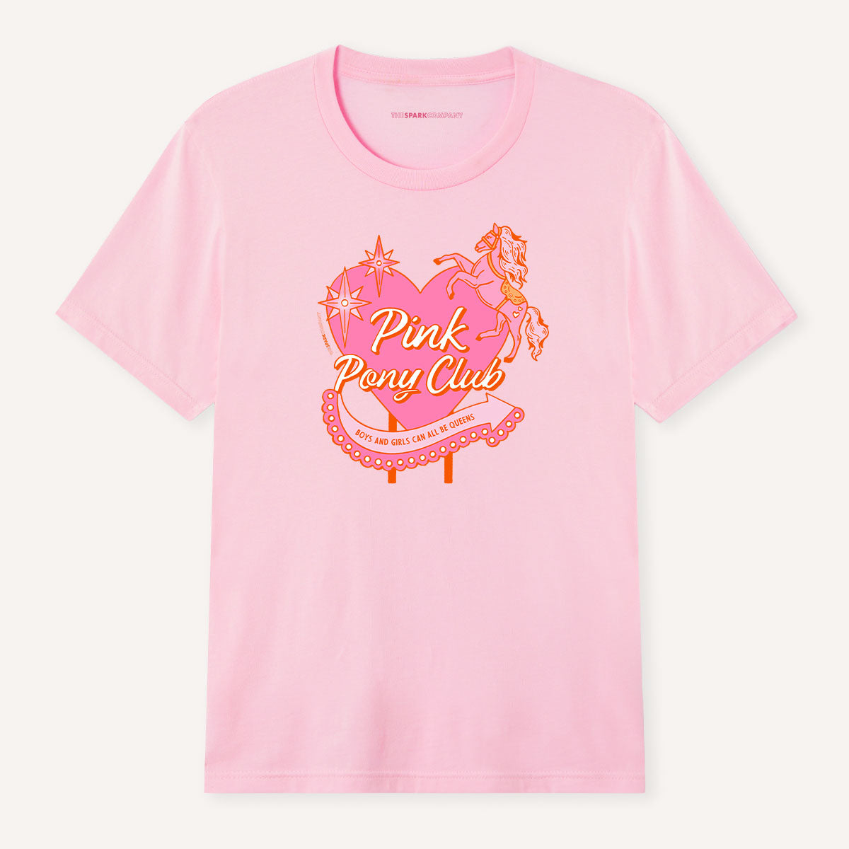 Pink Pony Club T-Shirt-Feminist Apparel, Feminist Clothing, Feminist T Shirt, BC3001-The Spark Company