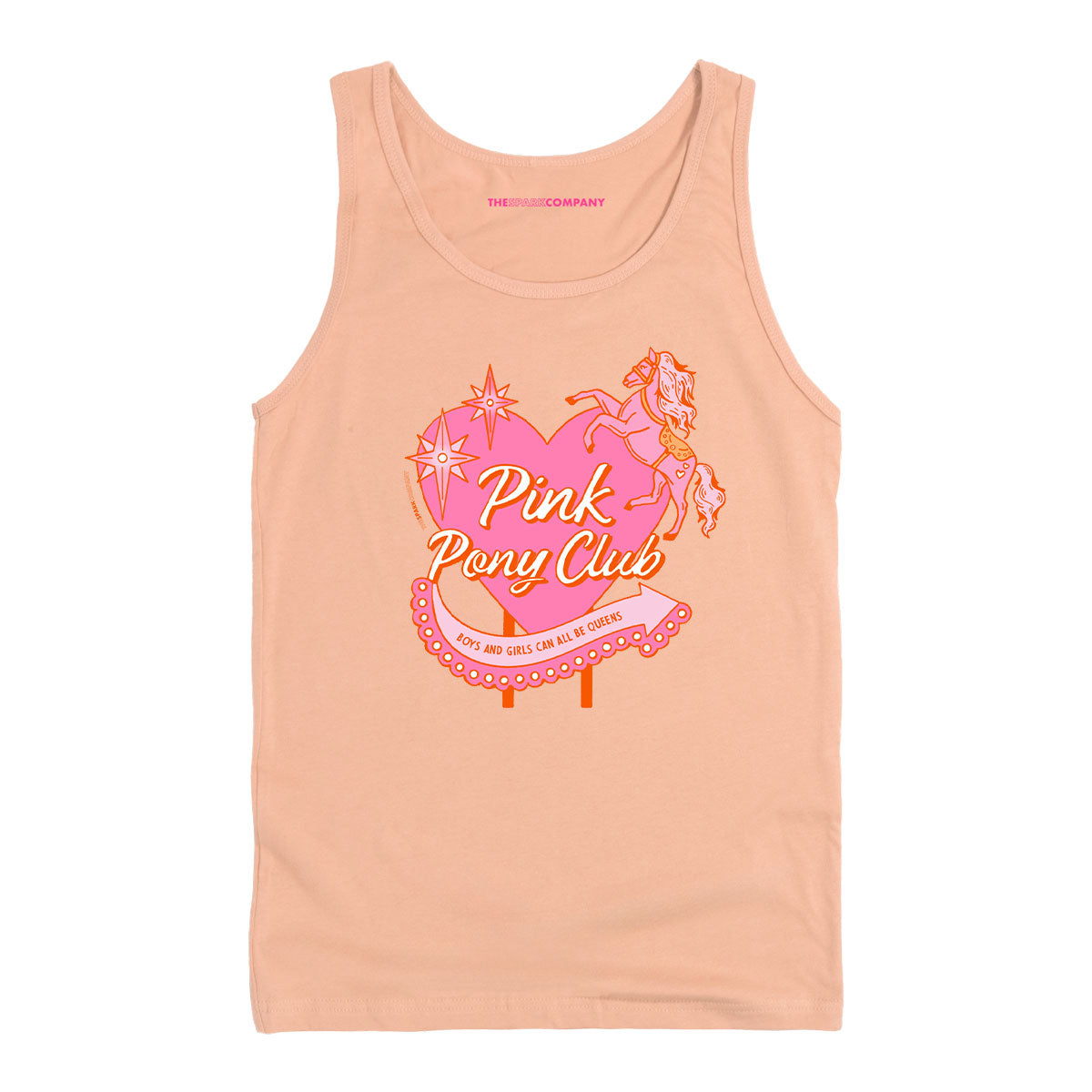 Pink Pony Club Tank Top-Feminist Apparel, Feminist Clothing, Feminist Tank, 03980-The Spark Company