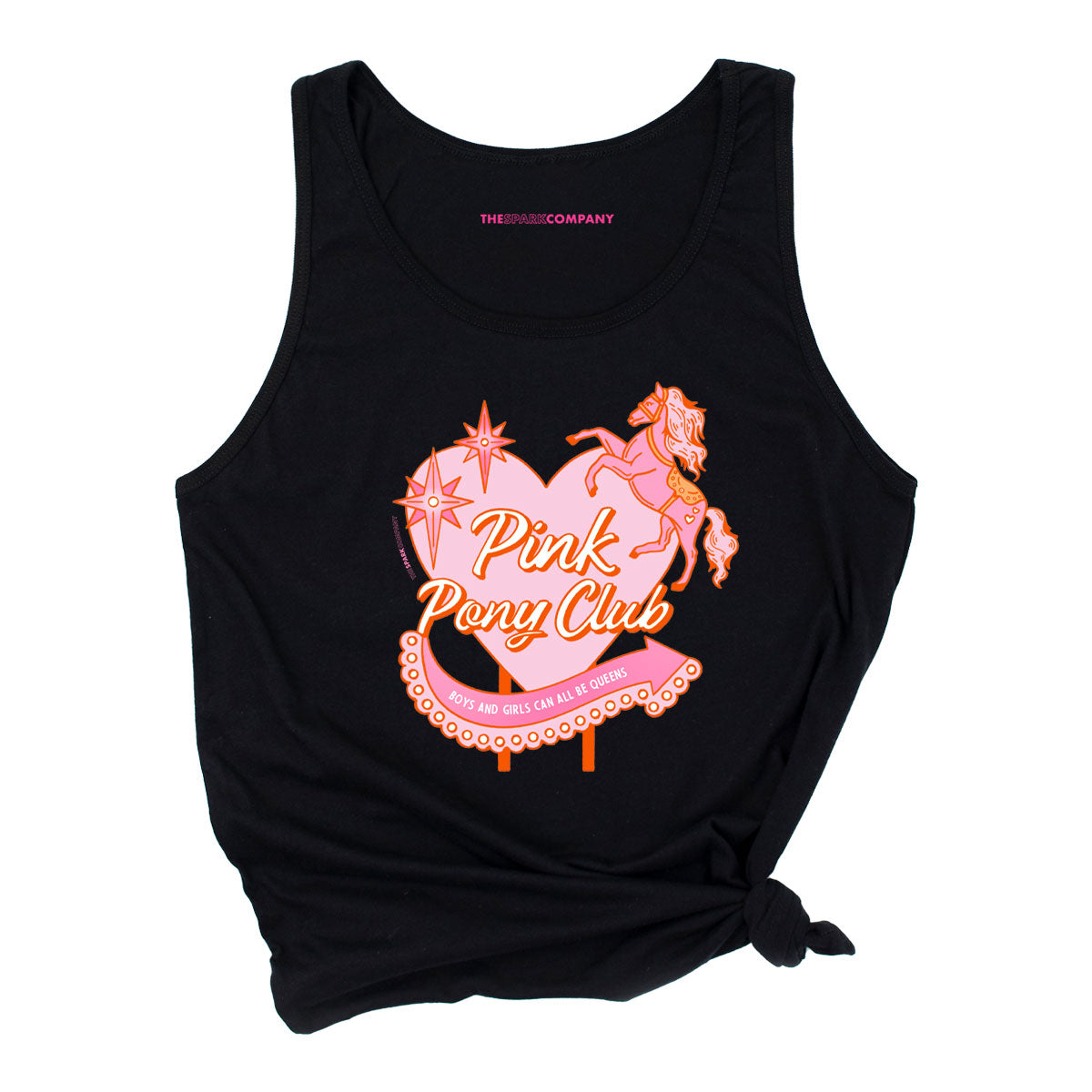 Pink Pony Club Tank Top-Feminist Apparel, Feminist Clothing, Feminist Tank, 03980-The Spark Company