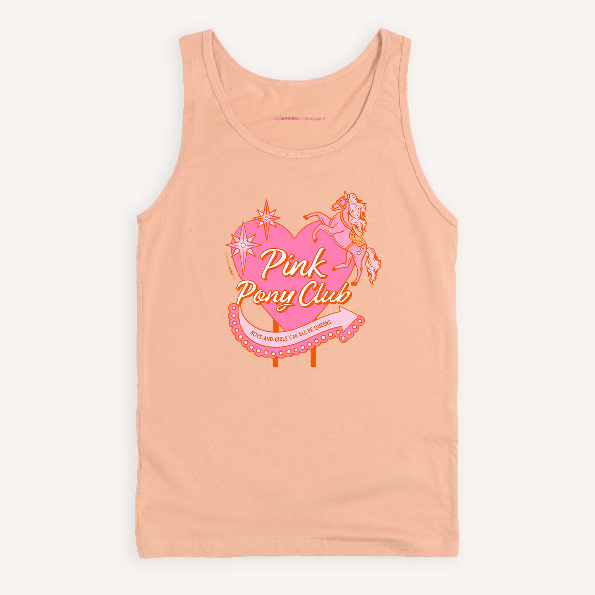 Pink Pony Club Tank Top-Feminist Apparel, Feminist Clothing, Feminist Tank, 03980-The Spark Company