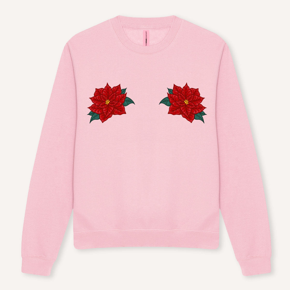 Poinsettia Tits Christmas Jumper-Feminist Apparel, Feminist Clothing, Feminist Sweatshirt, JH030-The Spark Company