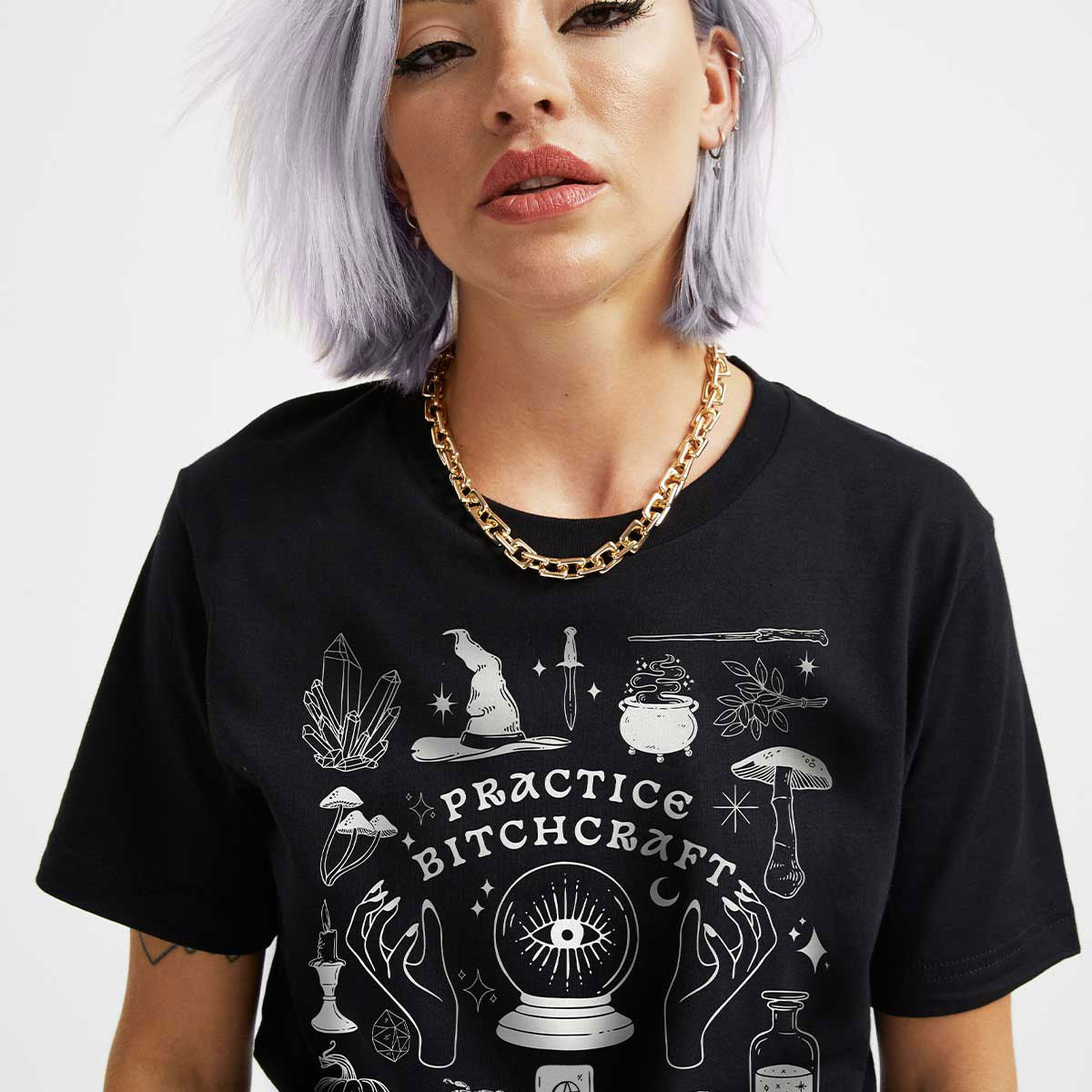 Practice Bitchcraft Halloween T-Shirt-Feminist Apparel, Feminist Clothing, Feminist T Shirt-The Spark Company