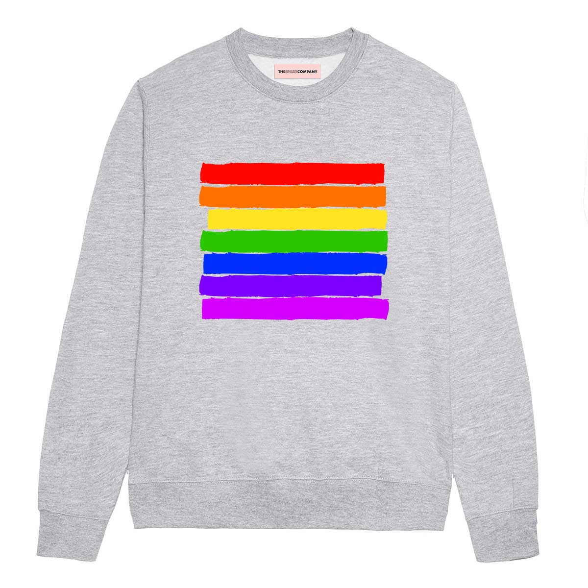 Pride Flag Sweatshirt-LGBT Apparel, LGBT Clothing, LGBT Sweatshirt, JH030-The Spark Company