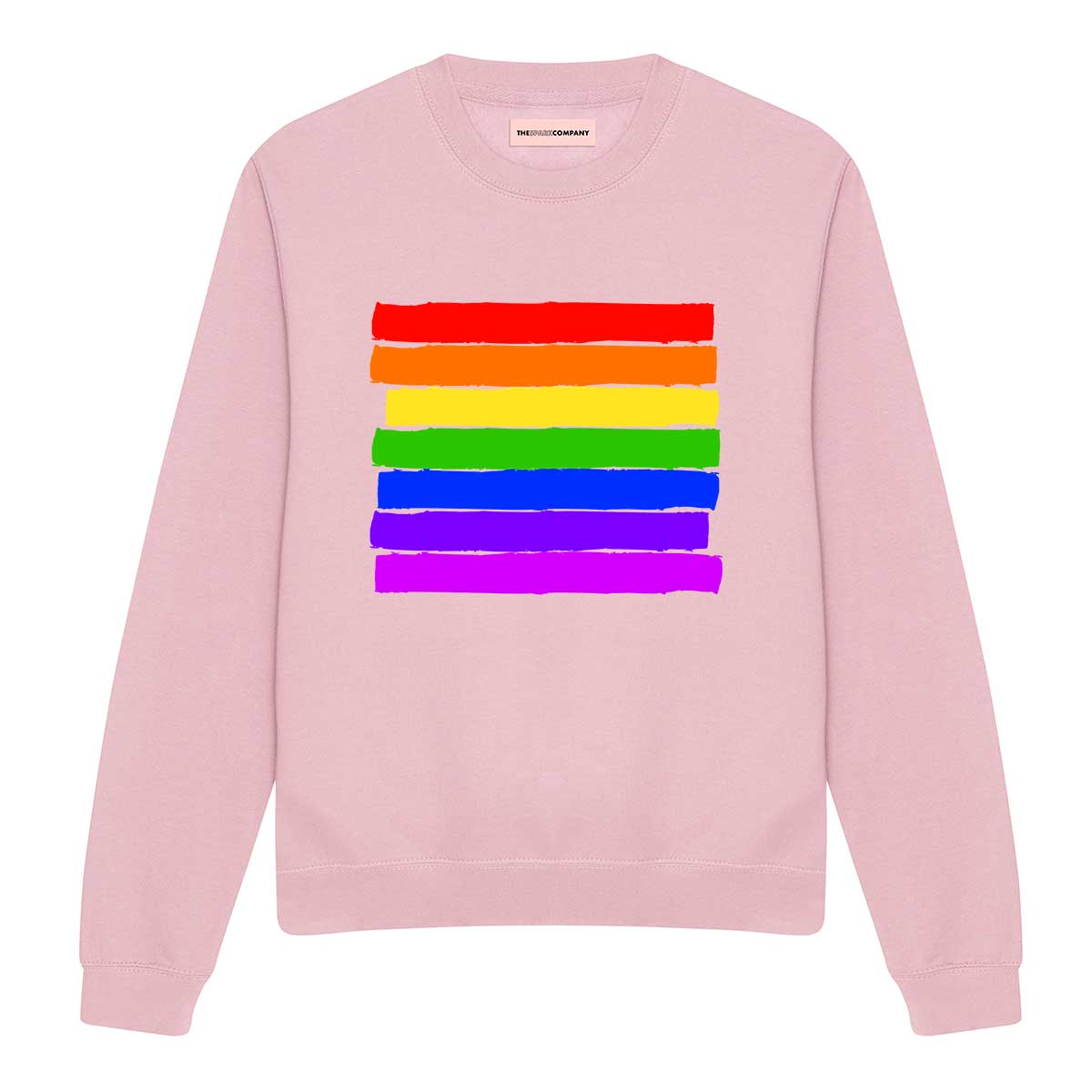 Pride Flag Sweatshirt-LGBT Apparel, LGBT Clothing, LGBT Sweatshirt, JH030-The Spark Company