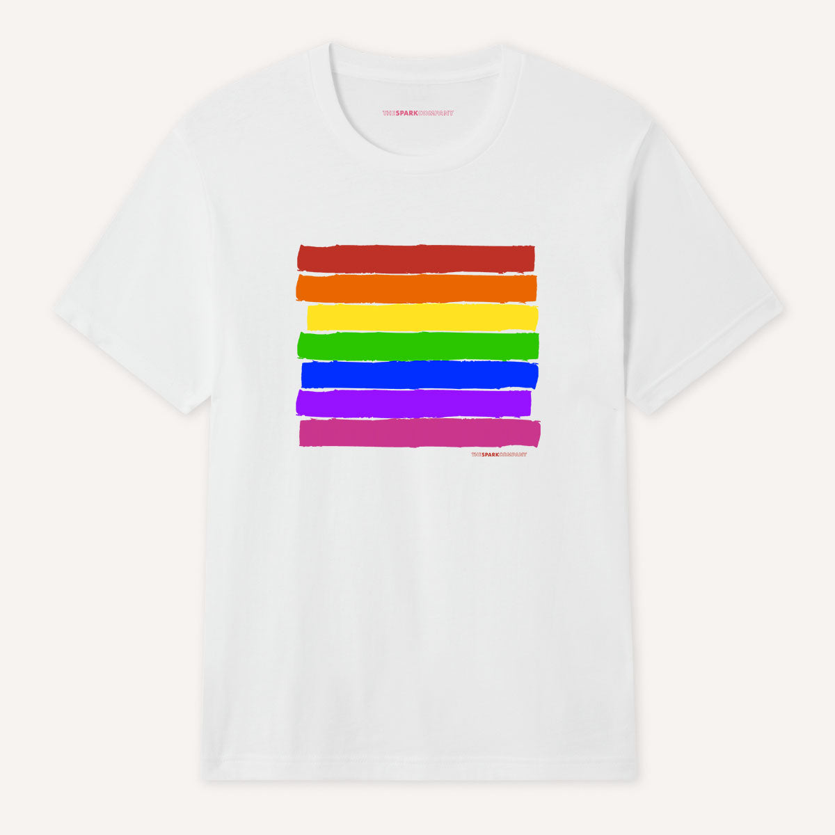Pride Flag T-Shirt-LGBT Apparel, LGBT Clothing, LGBT T Shirt, BC3001-The Spark Company