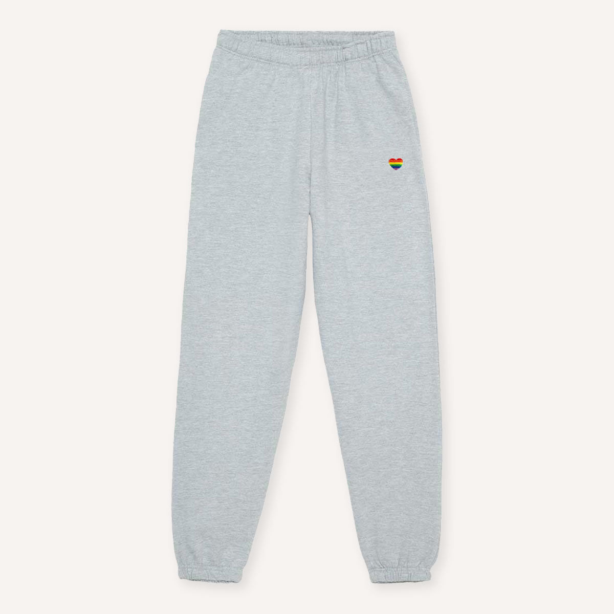 Pride Heart Embroidery Detail Joggers-Feminist Apparel, Feminist Clothing, Feminist joggers, JH072-The Spark Company