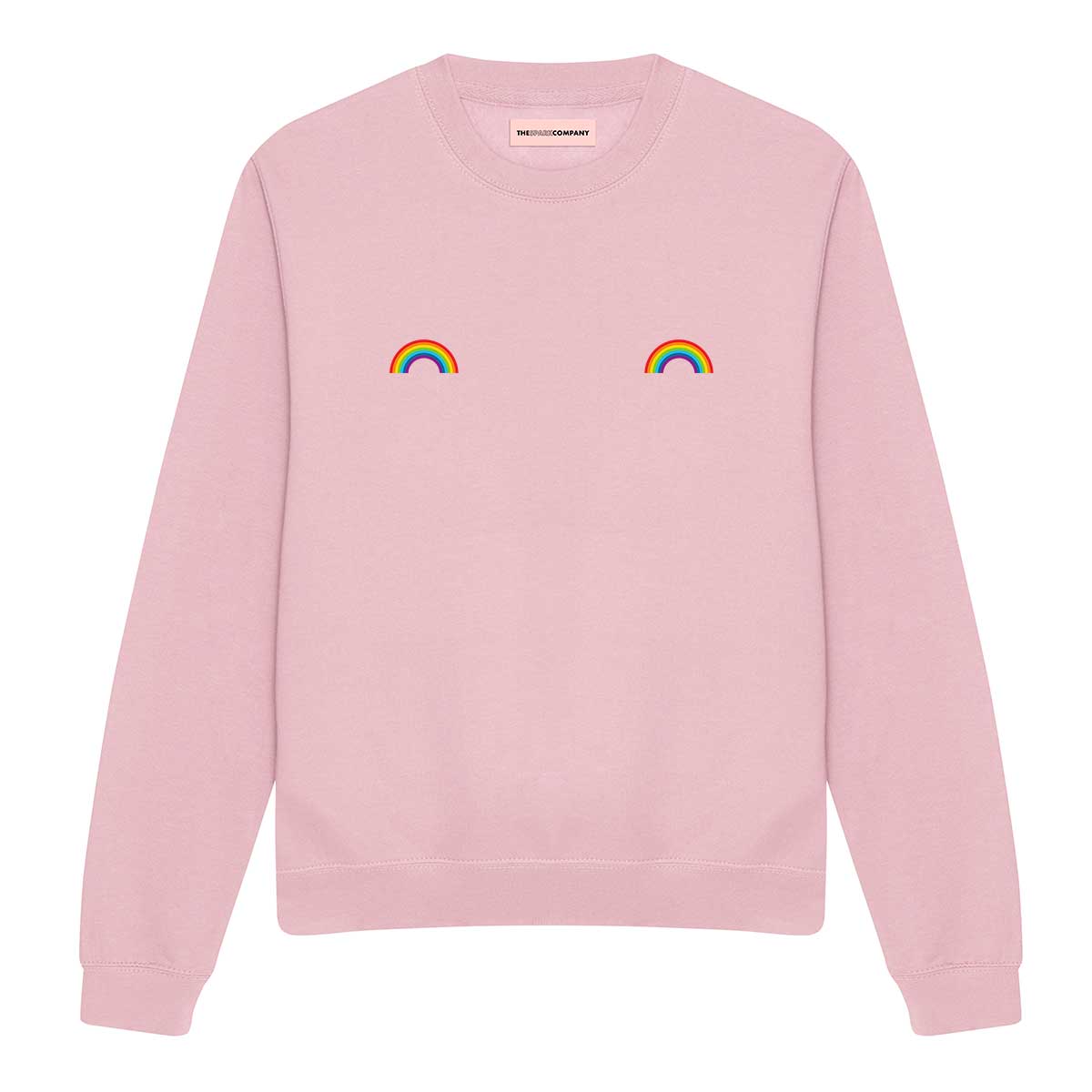 Pride Rainbow Nipple Sweatshirt-LGBT Apparel, LGBT Clothing, LGBT Sweatshirt, JH030-The Spark Company