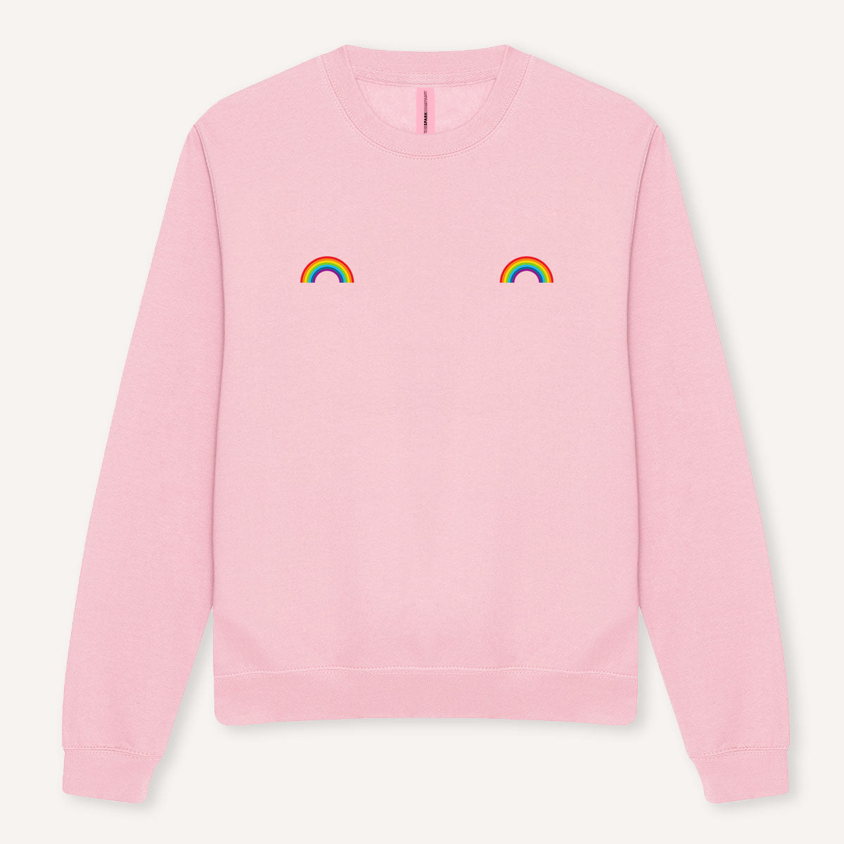 Pride Rainbow Nipple Sweatshirt-LGBT Apparel, LGBT Clothing, LGBT Sweatshirt, JH030-The Spark Company