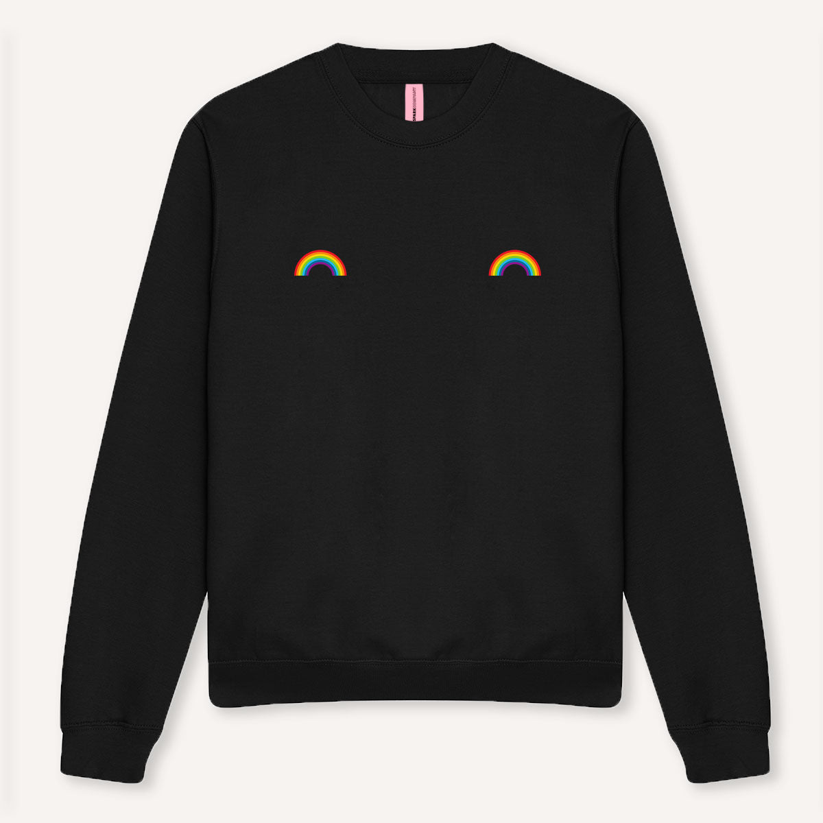 Pride Rainbow Nipple Sweatshirt-LGBT Apparel, LGBT Clothing, LGBT Sweatshirt, JH030-The Spark Company