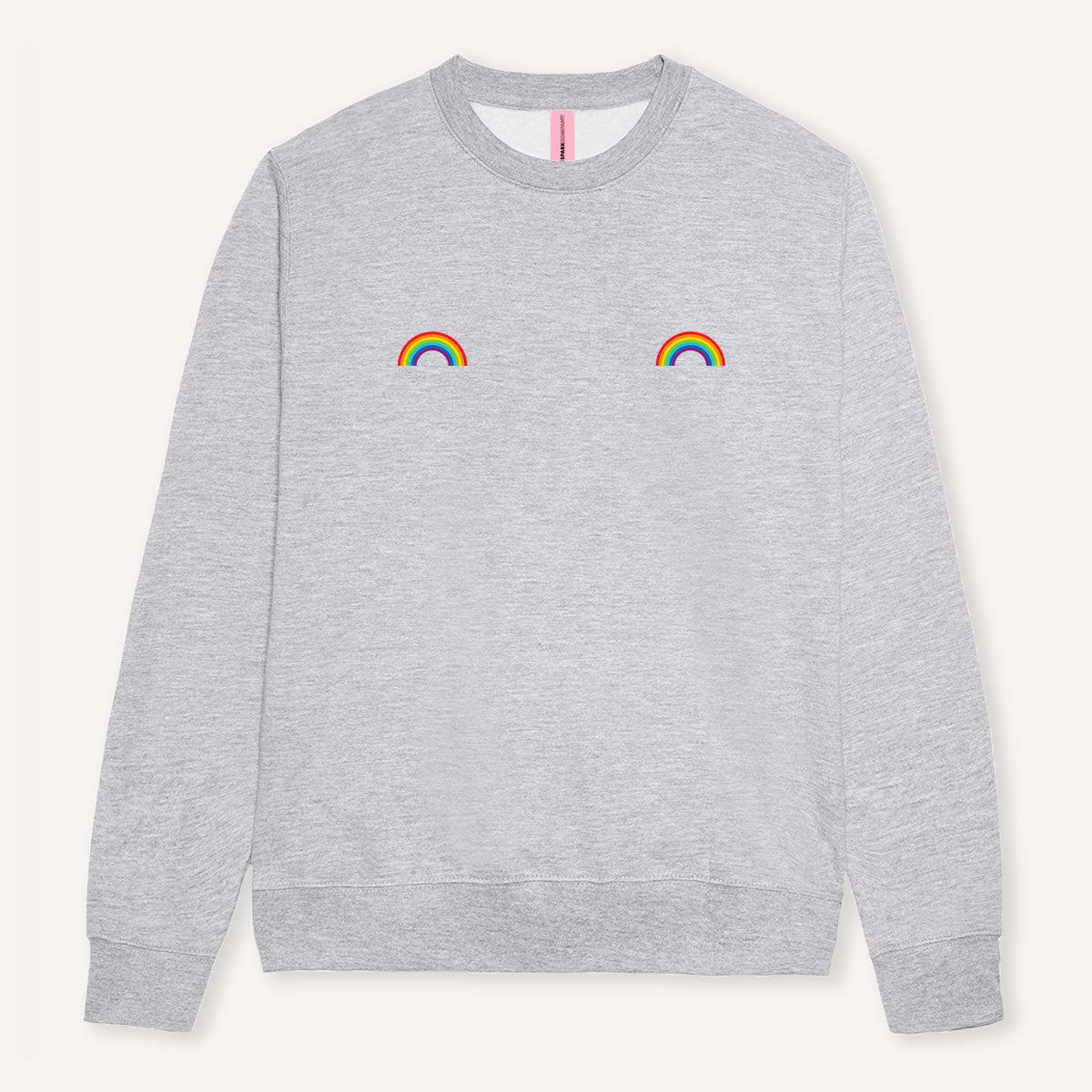 Pride Rainbow Nipple Sweatshirt-LGBT Apparel, LGBT Clothing, LGBT Sweatshirt, JH030-The Spark Company