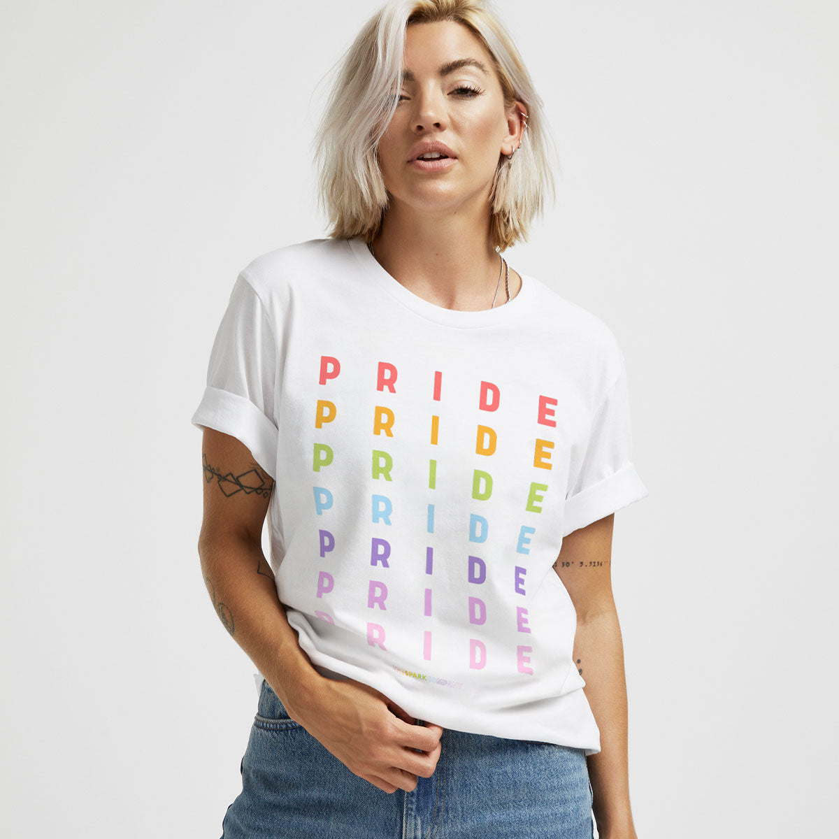 Pride Spectrum T-Shirt-LGBT Apparel, LGBT Clothing, LGBT T Shirt, BC3001-The Spark Company