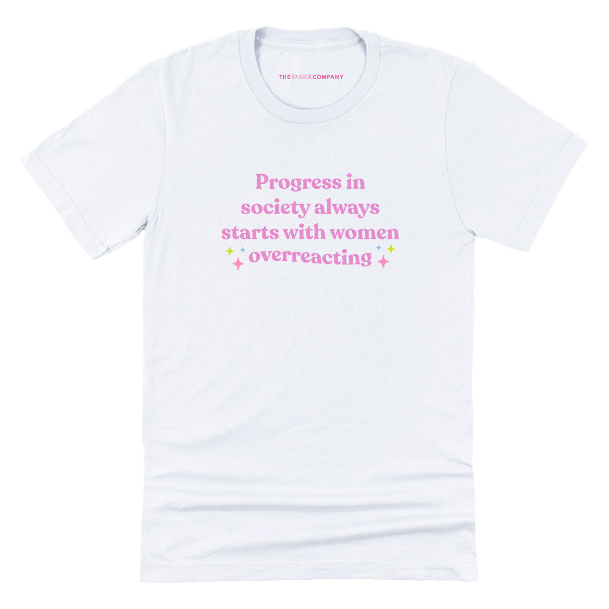 Progress In Society T-Shirt-Feminist Apparel, Feminist Clothing, Feminist T Shirt, BC3001-The Spark Company