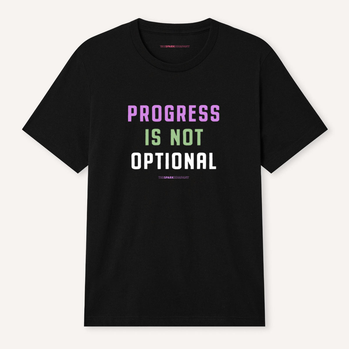 Progress Is Not Optional T-Shirt-Feminist Apparel, Feminist Clothing, Feminist T Shirt, BC3001-The Spark Company