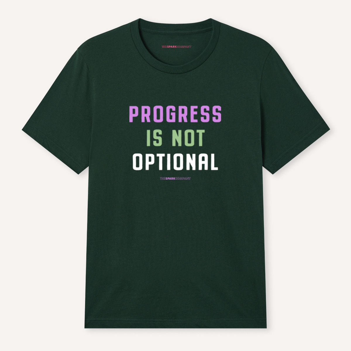 Progress Is Not Optional T-Shirt-Feminist Apparel, Feminist Clothing, Feminist T Shirt, BC3001-The Spark Company