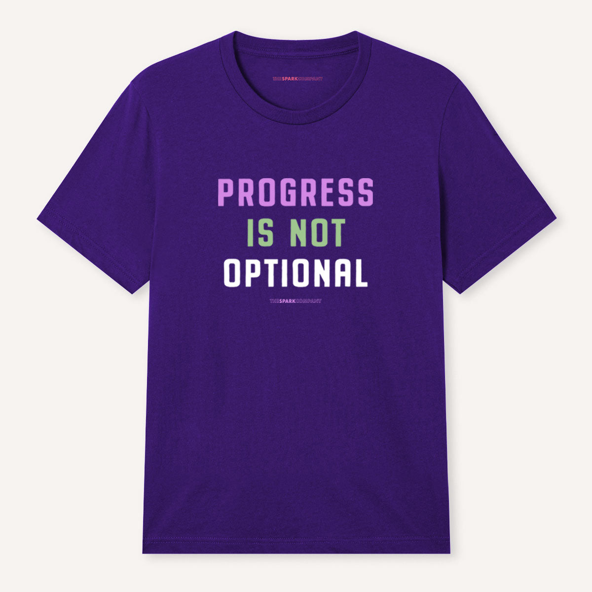Progress Is Not Optional T-Shirt-Feminist Apparel, Feminist Clothing, Feminist T Shirt, BC3001-The Spark Company
