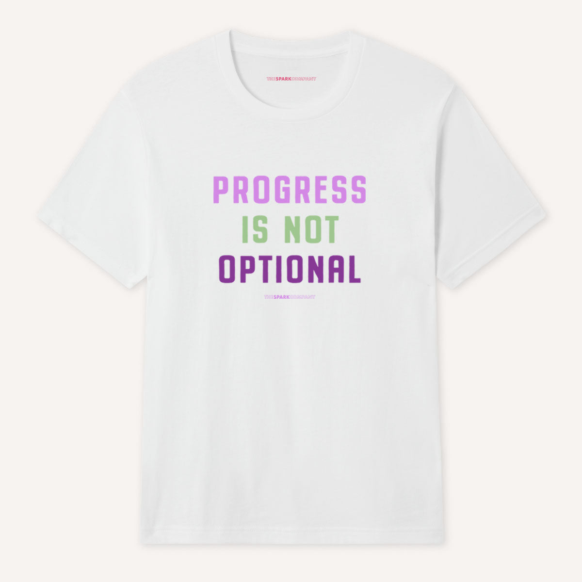 Progress Is Not Optional T-Shirt-Feminist Apparel, Feminist Clothing, Feminist T Shirt, BC3001-The Spark Company