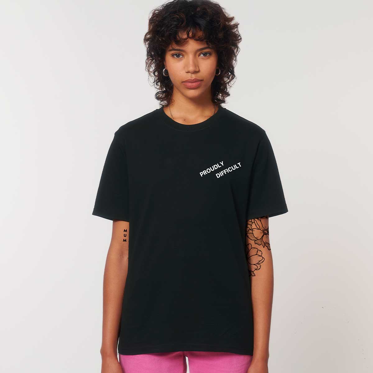 Proudly Difficult T-Shirt-Feminist Apparel, Feminist Clothing, Feminist T Shirt, BC3001-The Spark Company
