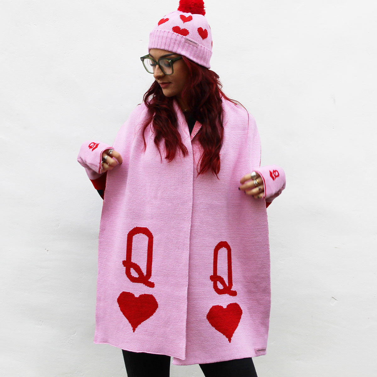 Queen Pom Pom Beanie-Feminist Apparel, Feminist Clothing, Feminist Pom Pom Beanie-The Spark Company