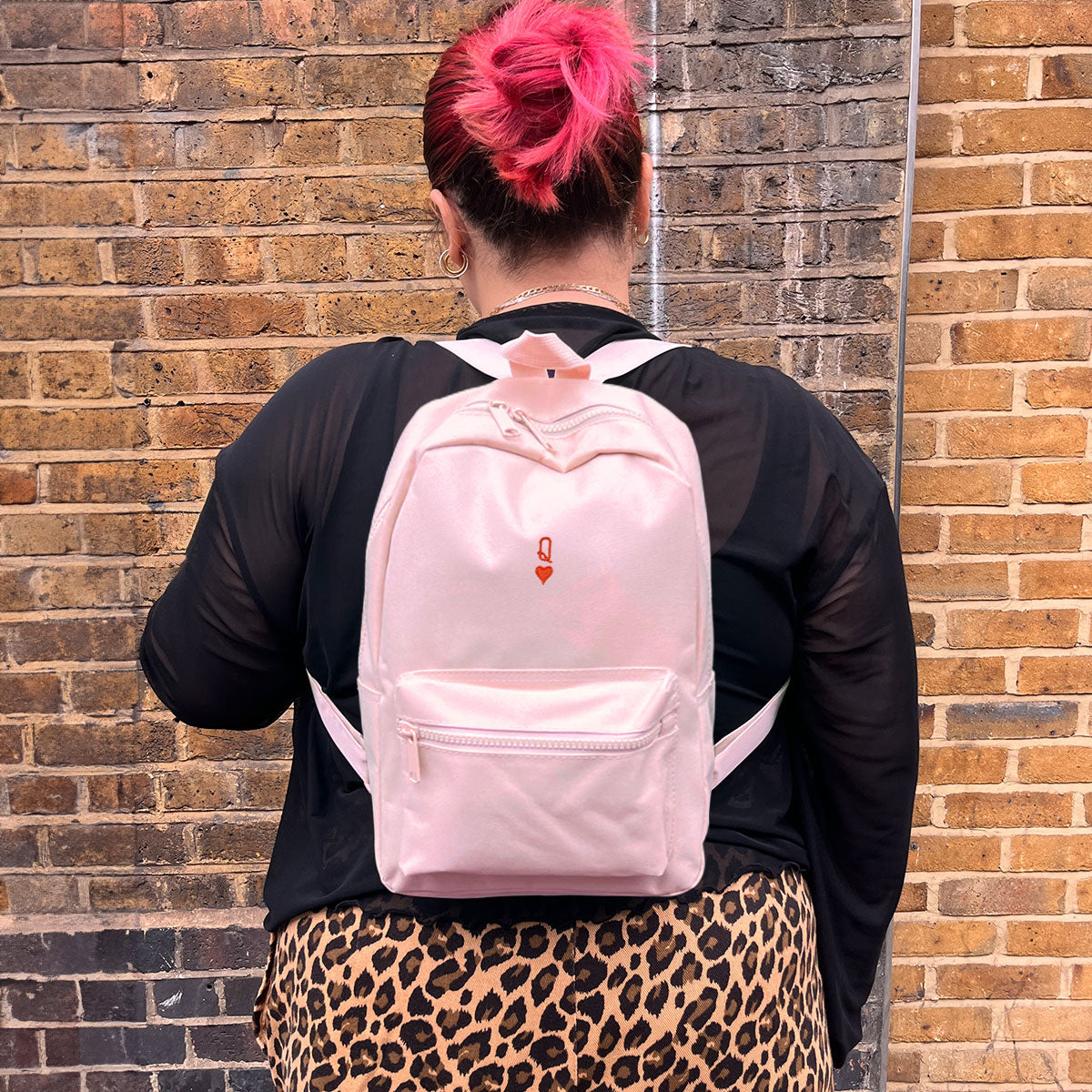 Queen Tiny Embroidered Mini Backpack-Feminist Apparel, Feminist Gift, Feminist Mini Backpack, BG153-The Spark Company