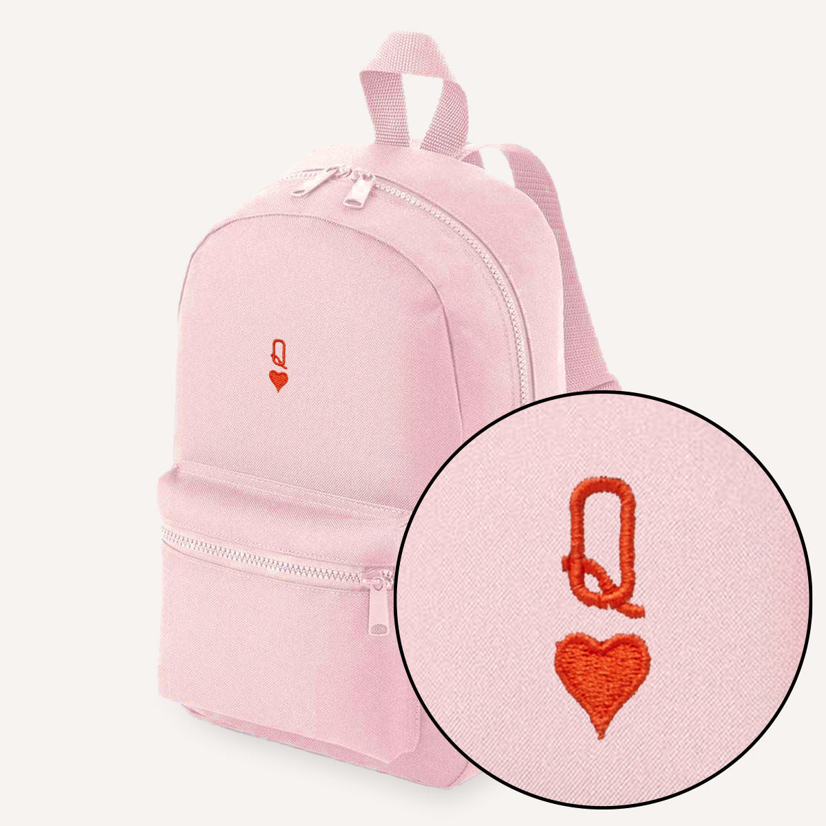 Queen Tiny Embroidered Mini Backpack-Feminist Apparel, Feminist Gift, Feminist Mini Backpack, BG153-The Spark Company