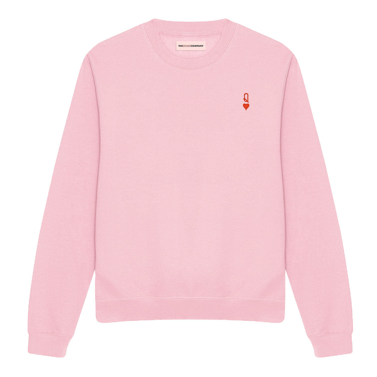 Queen Tiny Embroidery Detail Sweatshirt-Feminist Apparel, Feminist Clothing, Feminist Sweatshirt, JH030-The Spark Company