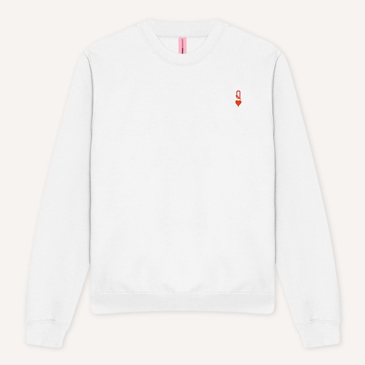 Queen Tiny Embroidery Detail Sweatshirt-Feminist Apparel, Feminist Clothing, Feminist Sweatshirt, JH030-The Spark Company