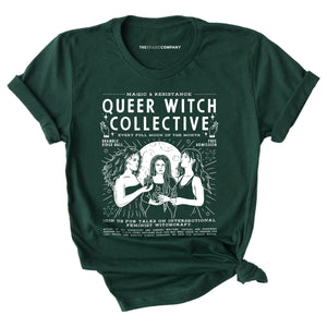 Queer Witch Collective T-Shirt-Feminist Apparel, Feminist Clothing, Feminist T Shirt, BC3001-The Spark Company