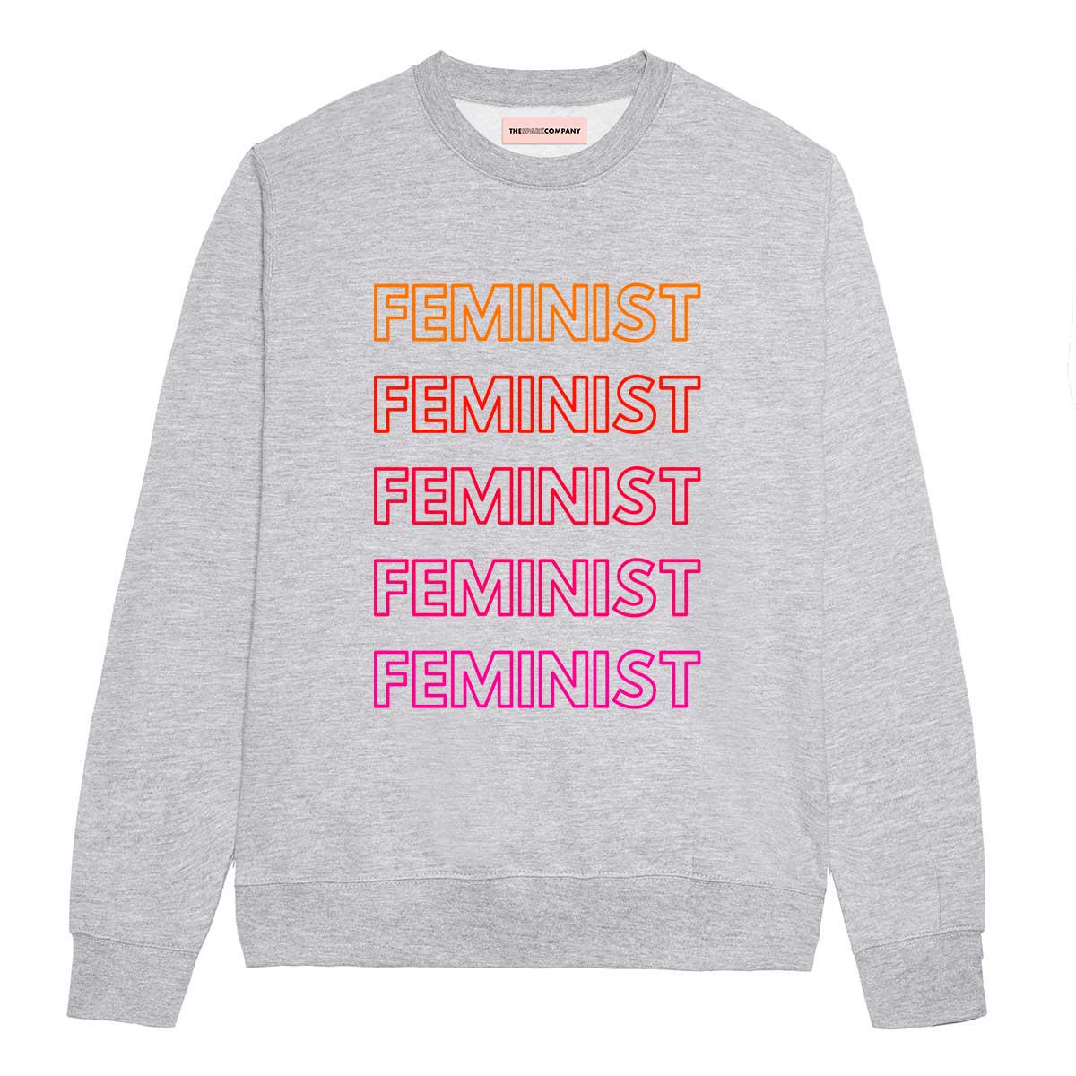 Rainbow Feminist Sweatshirt-Feminist Apparel, Feminist Clothing, Feminist Sweatshirt, JH030-The Spark Company